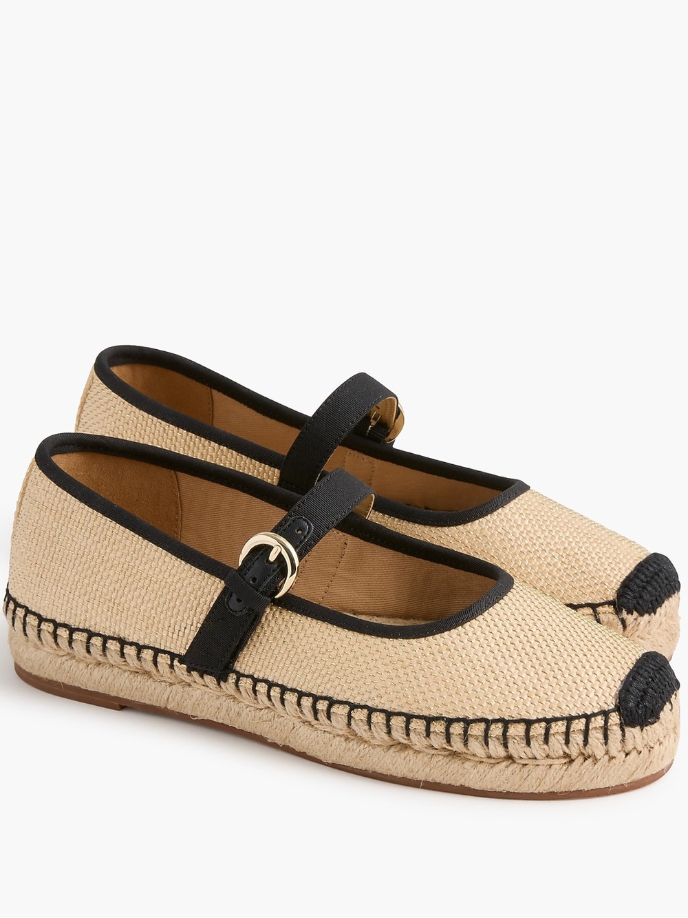 J Crew Woven metallic espadrille Mary Janes CR272